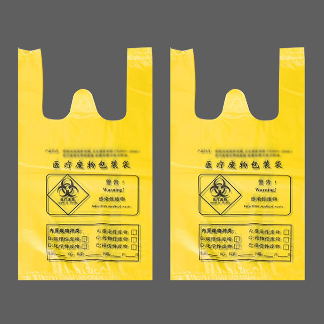 Saco de lixo descartável anti-infeccioso anti-infeccioso fabricante profissional saco de lixo hospitalar para resíduos médicos