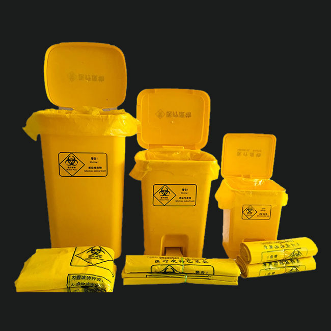 Saco de lixo descartável anti-infeccioso anti-infeccioso fabricante profissional saco de lixo hospitalar para resíduos médicos