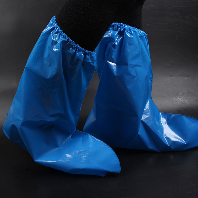 Capas de sapato descartáveis ​​à prova d'água com cordão PE Capas de sapato para dias chuvosos ao ar livre